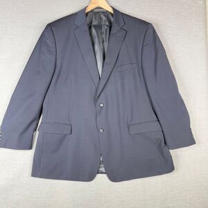 Petrocelli Mens Blazer Sport Coat Size 50L Navy Blue‎ Scott 2 Button Business